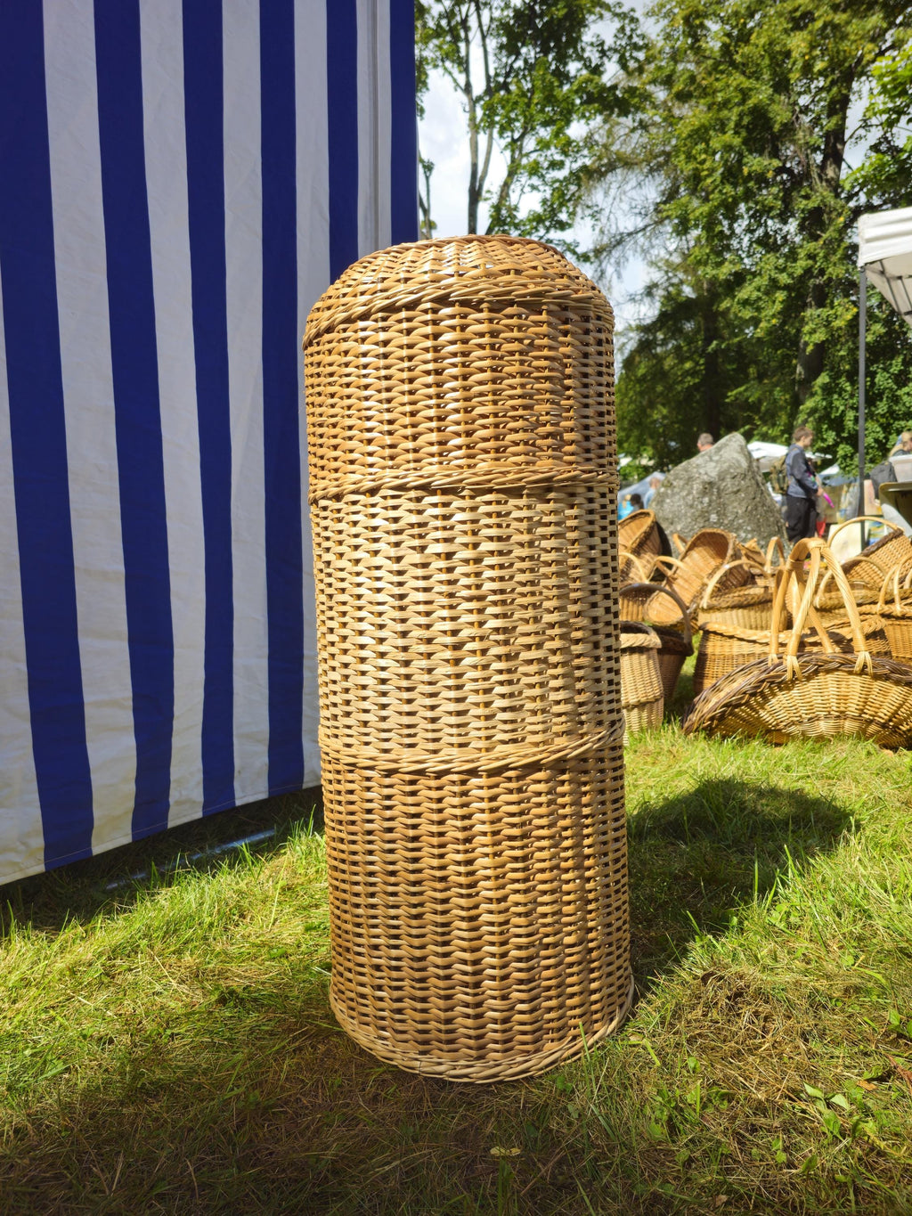 Wicker Gas Cylinder Cover - Handmade Willow Protector