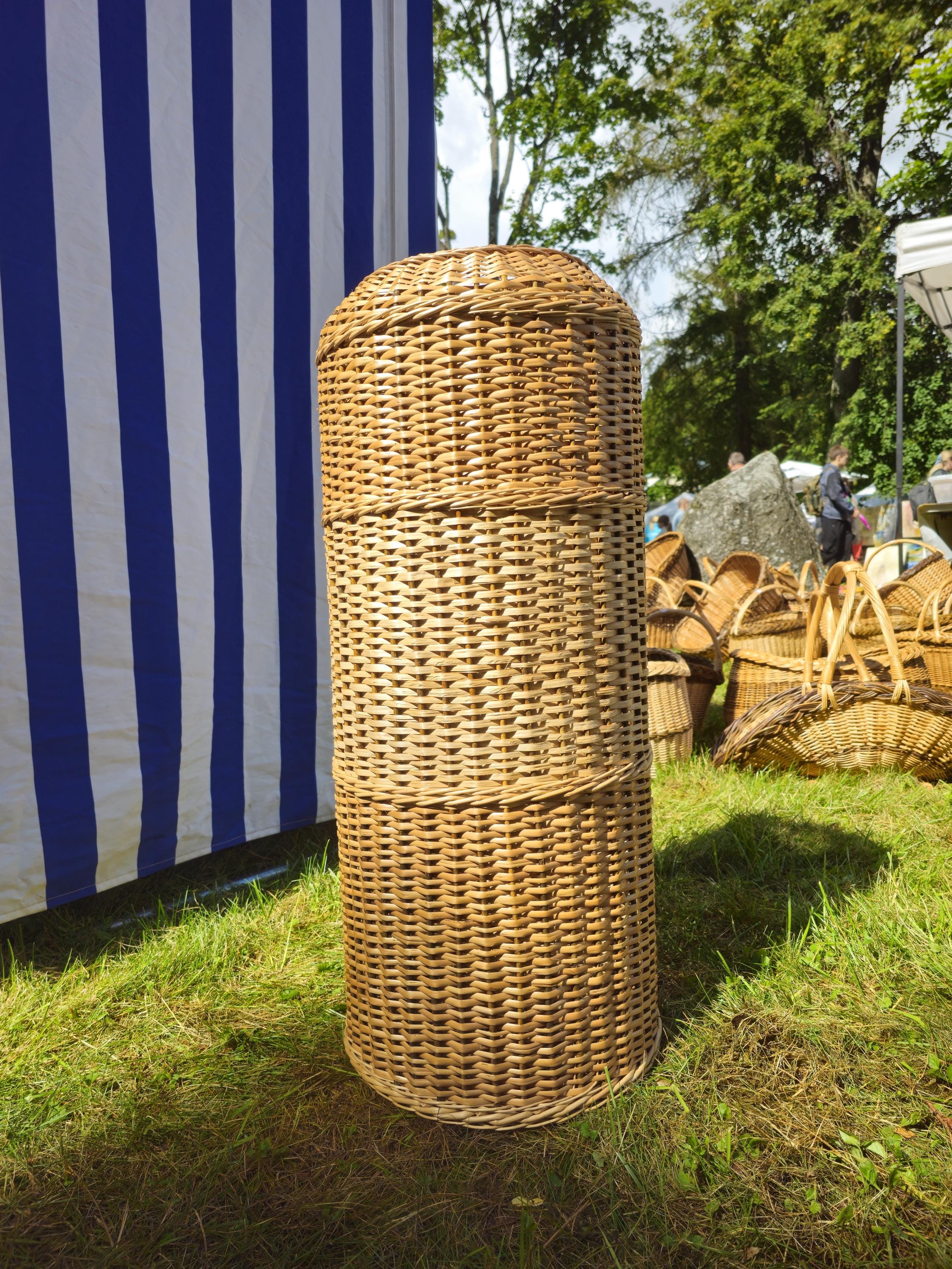 Wicker Gas Cylinder Cover - Handmade Willow Protector