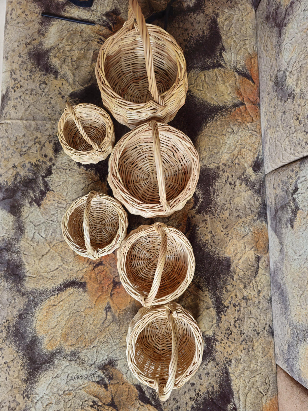 Small Handwoven Willow Basket with Handle | Rustic Foraging Charm