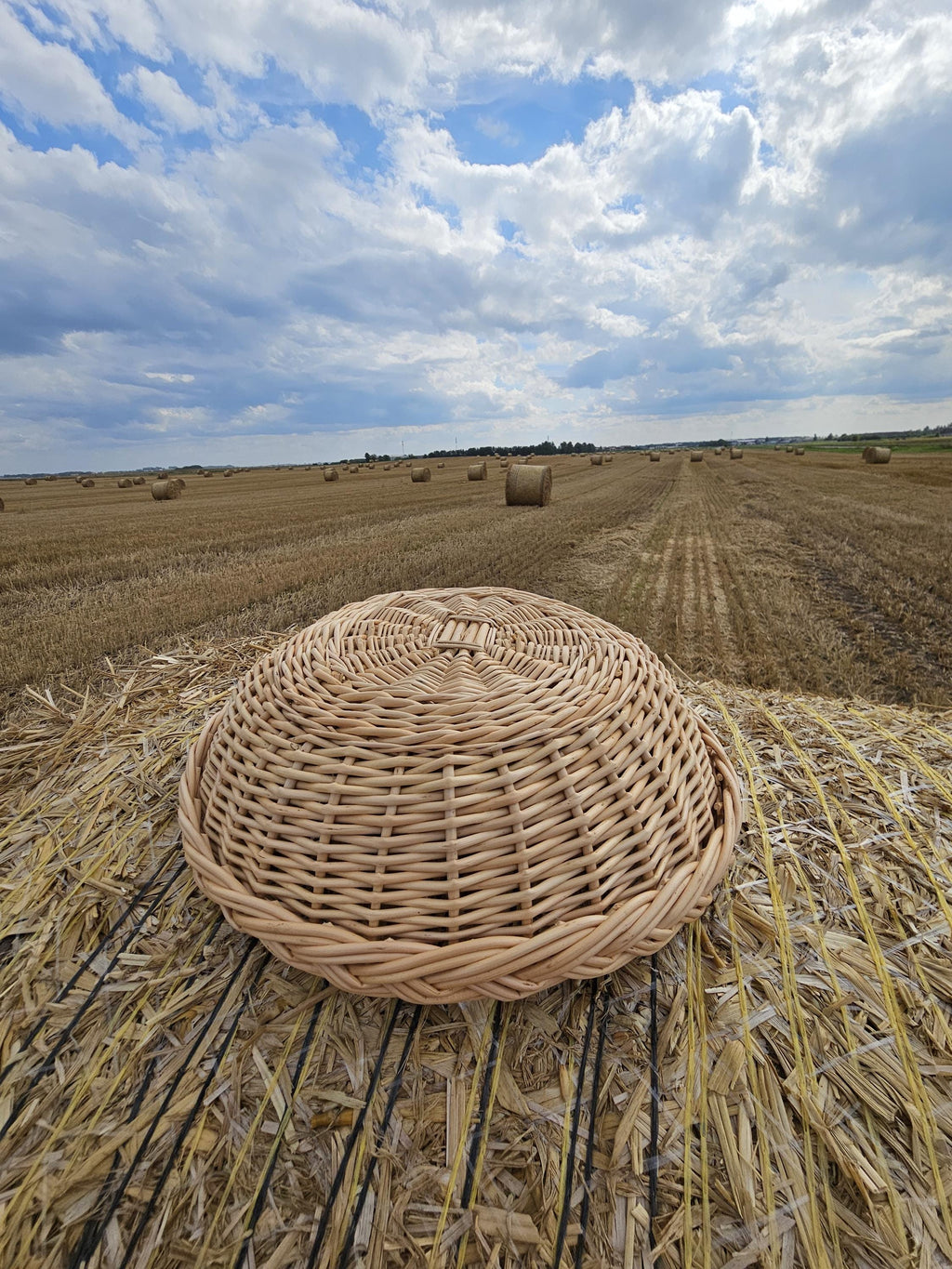 Rustic Wicker Plate - Handwoven Natural Table Centerpiece - Farmhouse Decorative Tray