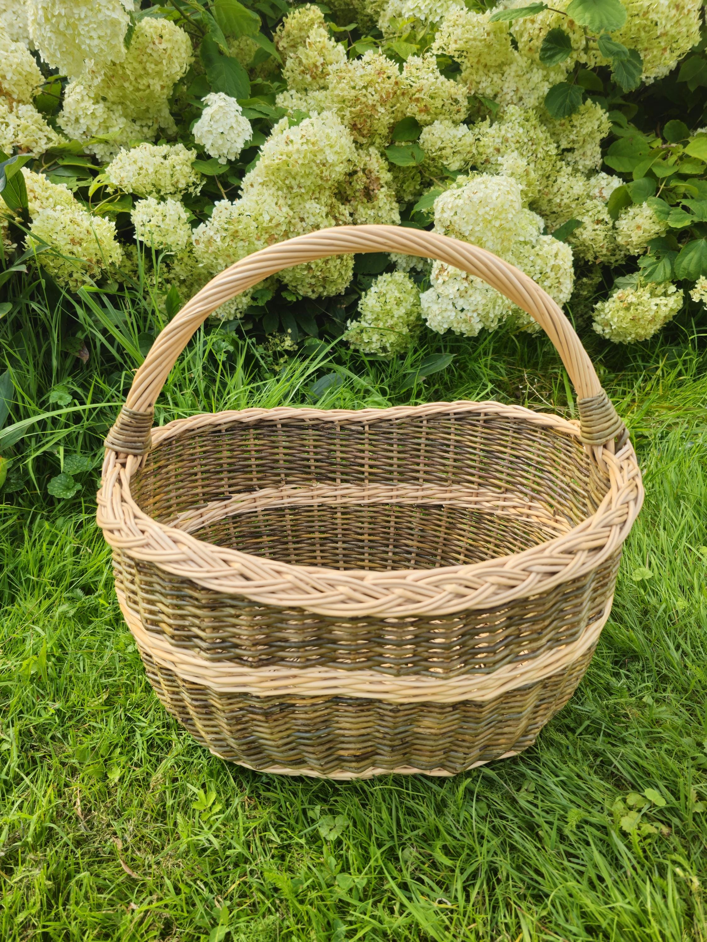 Rustic Handwoven Wicker Basket - Small yet Mighty Storage for Home &amp; Garden